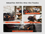 Tool Backpack, 45 Pockets, Heavy-duty Tools Storage Organizer Work Bags with Laptop Compartment & V952-GJBBBD1214IN0W07J001V0