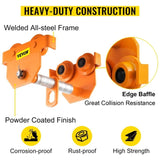 Manual Trolley, 11000LBS/5 Ton Load Capacity Beam Trolley, 4.5-8 inch Adjustable Width Push Beam, V952-STXCBSFZDBDD5XMPDV0