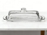 Glass Butter Dish with Lid Rectangular Multifunction Airtight Covered Butter Tray Dishwasher Safe V1294-YM0901-3118260019612