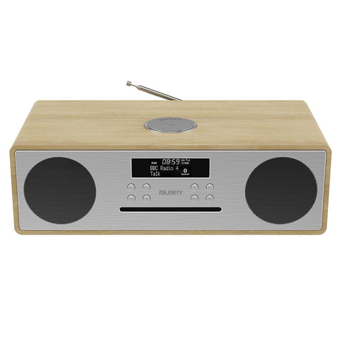 Majority Oakington Bluetooth, DAB Radio & CD Player-Oak V398-MY-1000002728