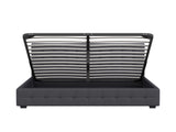 Milano Decor Eden Gas Lift Bed - Dark Grey - Queen ABM-10001887
