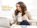 Self Stirring Coffee Mug 12.2 oz, Electric Mixing Cup with Magnetic Stirrer & Anti-Sedimentation, V1192-AZ-W-2600