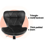 Artiss 2x Bar Stools Gas Lift Leather Seat Black BA-TW-NEW4045-BKX2