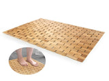 Bamboo Bath Mat for Bathroom - Wooden Bathmat, Sauna Spa Steps Decor and Accessory - 40*60cm V1366-AZ2-W-07601