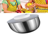 Electric Large Salad Spinner Stainless Steel 4500ml Efficiency Salad Spinner for Drying Leafy V1294-YM0901-3118230224111