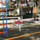 Ninja Warrior Obstacle Course for Kids, 15.24 m Weatherproof Slacklines, 500lbs Weight Capacity V952-RZX502YC9J003NWUAV0