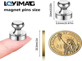 90Pcs Refrigerator Magnets - Strong Neodymium Fridge for Whiteboard, Metal Push Pin Magnets, Ideal V1259-DP01-A-4374