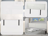 PU Leather Queen Bed Headboard Bedhead - White V63-768145