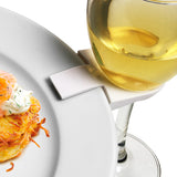 50 Bulk Pack of Wine Glass Holder Plate Clip - Stand Up Function Buffet BBQ Picnic Party - Promotion V382-BUFFETCLIPS50