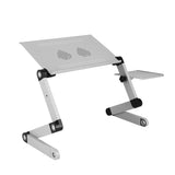 Aluminum Alloy Laptop Desk with Cooling Fan Portable Adjustable Lifting Folding Table for Home V1294-YM0901-3116210062511