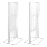 White Reusable Iron Mesh Fridge Divider for Organizing Cage Storage and Kitchen Shelves V1370-AZ4-20835