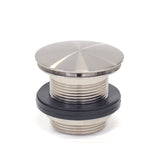 2021 new brushed Nickel Brushed stainless steel Pop Up Waste Plug 40 mm NO Overflow V549-POPNICKEL