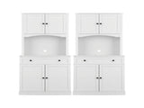 Artiss 2x Buffet Sideboard Hutch Pantry Cabinet Kitchen Storage BEINI White FUR-W-SIDE180-01-WH-ABX2