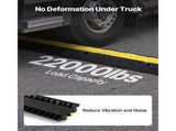 Cable Protector Ramp, 9,979 kg/axle Capacity, 2 Channel Heavy Duty Rubber Cord Hose Wire Cover, 55 x V952-SKCDLBHPD2CXPE7OK001V0