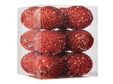 12pcs Xmas Ball Ornament Creative Lightweight Foam Xmas Tree Decorative Ball for Wedding Home V1294-YM0901-3115240094412