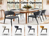 Artiss Dining Chairs Set of 4 Linen Fabric Soft Upholstered Chairs Grey DINC-KJ-7016-GYX4