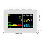 3-in-1 Portable Air Quality Meter, CO, Temperature and Humidity, Color Screen, Carbon Monoxide V1237-ZY-715-135