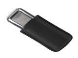 Cigar Case Holder Portable Leather 2 Holder Cigar Case with Stainless Steel Tube for Outdoor Travel V1294-YM0703-3117230048512