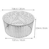 Plated Stainless Steel Floor Drain Cover, and -Resistant for Garage, Courtyard, and Outdoor Use V1369-AZ3-W-12206