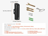 Cigarette Butt Receptacle, Stainless Steel Cylinder Cigarette Butt Container, Wall Mounted and V952-SYYHTGSKYZTB0FCVBV0
