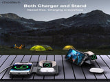 CHOETECH T616-F-BK 3in1 Magnetic Foldable Wireless Charger Black V28-ELECHOT616FBK