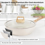 YEJ 12-Piece Non-Stick Complete Cookware Set Pots, Pans & Utensils V888-ELOSUNG11062