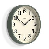 Newgate Number Four Wall Clock Matte Asparagus Green V398-NGNUMFOU240ASG