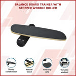 Balance Board Trainer with Stopper Wobble Roller V63-832271