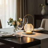 French Light Luxury Portable Crystal Ambient Light, Touch 3-Color Dimming USB Rechargeable, Bedroom V1232-WHTD-001