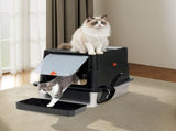 Pawz Stainless Steel Large Enclosed Cat Litter Box PT1399-BK-AU