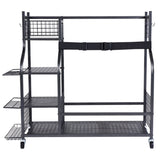 Golf Storage Garage Organizer, 2 Golf Bag Stand Holder and Other Sports Equipment Storage Rack, V952-GEFSNJHSS4G25AL4YV0