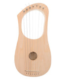 Kit Build Your Own Wooden Instrument with 7 Strings Tuning Tools and Soundboard for Beginners and V1366-AZ2-W-24555