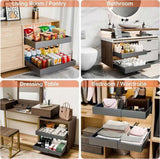 CARLA HOME 2 Pack Pull Out Cabinet Organizer Expandable for Cabinets with Adjustable Slide Out LSB-36209