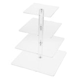 Acrylic Cake Stand 4 Tier Dessert Display Holder for Parties V1369-AZ3-W-20812