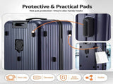 Wanderlite 32" Trunk Luggage Suitcase Travel TSA Type-C 5 Wheels Deep Indigo LUG-ABS-TRUK-32-DI