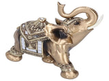 Resin Elephant Statue Figurine Crafts Desktop Ornaments for Home Living RoomGold L 16.5x8x16cm V1294-YM0718-3115200145211