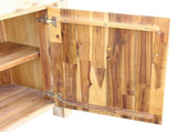 Buffet Sideboard in Oak Colour Constructed with Solid Acacia Wooden Frame Storage Cabinet with V43-BFT-NOW-OAK