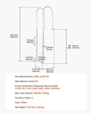 Thickened 4-Step Pool Ladder of Double Handrails for 1219.2-1371.6mm Pool V952-DXYCTTBGGSLBVYRNQV0