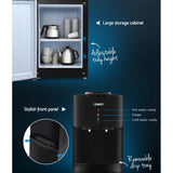 Devanti Water Cooler Dispenser Stand 22L Bottle Black w/2 Filter WD-5312-22BP-2FT-BK