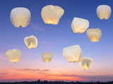 10 Pcs Chinese Lanterns to Release in Memorial Decoration Lanterns for V1192-AZ-W-14604
