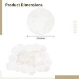 60Pcs Round Capiz Shells, 2inch Capiz Shells with 2 Holes, Blank Shell Pendants for Wedding Home V1370-AZ4-14810