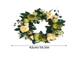Peony Flower Garland Front Door Decoration Flower Lintel Pendant Imitation Flower Wall Decoration V1294-YM0715-211201LW03-3
