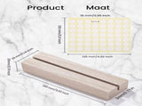 20-Pack Natural Wood Card Holders with Double-Sided Adhesive Dots for Photos, Postcards and Place V1188-MS-731-097