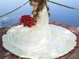 A rose bouquet multifunctional blanket, perfect for all seasons, ideal as an office nap blanket or V1232-MGHT003