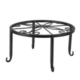 Single Layer Iron Plant Stand Floor Standing Simple Low Plant Stand Balcony Living Room Flower V1294-YM0717-3111220212115
