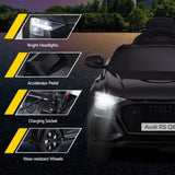 Kids Ride On Car Licensed RSQ8 Electric Toy Black Remote 12V Cars Black RCAR-LS-RSQ8-BK
