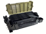 Double-layer multi-function outdoor storage fishing box, can be used as a stool, convenient storage V1102-HEYJ-004