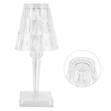 LED Crystal Table Light Transparent Prism Dimmable Desk Lamp USB Charging Bedside Decor V1294-YM0901-3119210121111