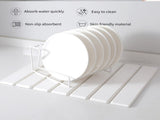 Folding Diatomaceous Earth Countertop Drain Mat - Quick Dry, Non-Slip & Easy Clean Absorbent V888-ELOSUNG35407