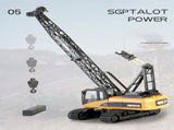 Huina RC CRANE 114 2.4Ghz Construction Tower Excavator Truck Toy Kids Boys Gift V610-TOY-HN-1572